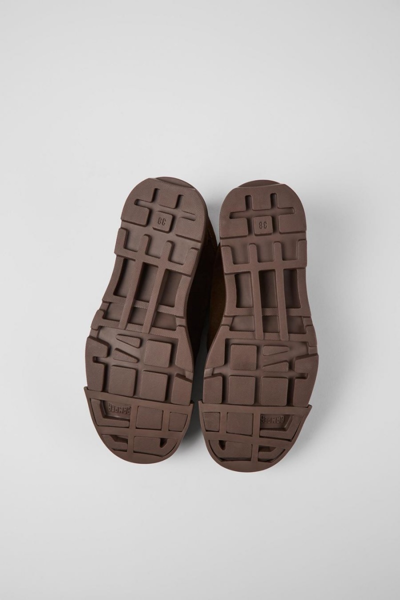 Botas Camper Junction Nubuck Mujer Marrones | QMNVA-8723