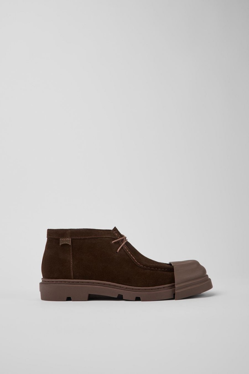 Botas Camper Junction Nubuck Mujer Marrones | QMNVA-8723
