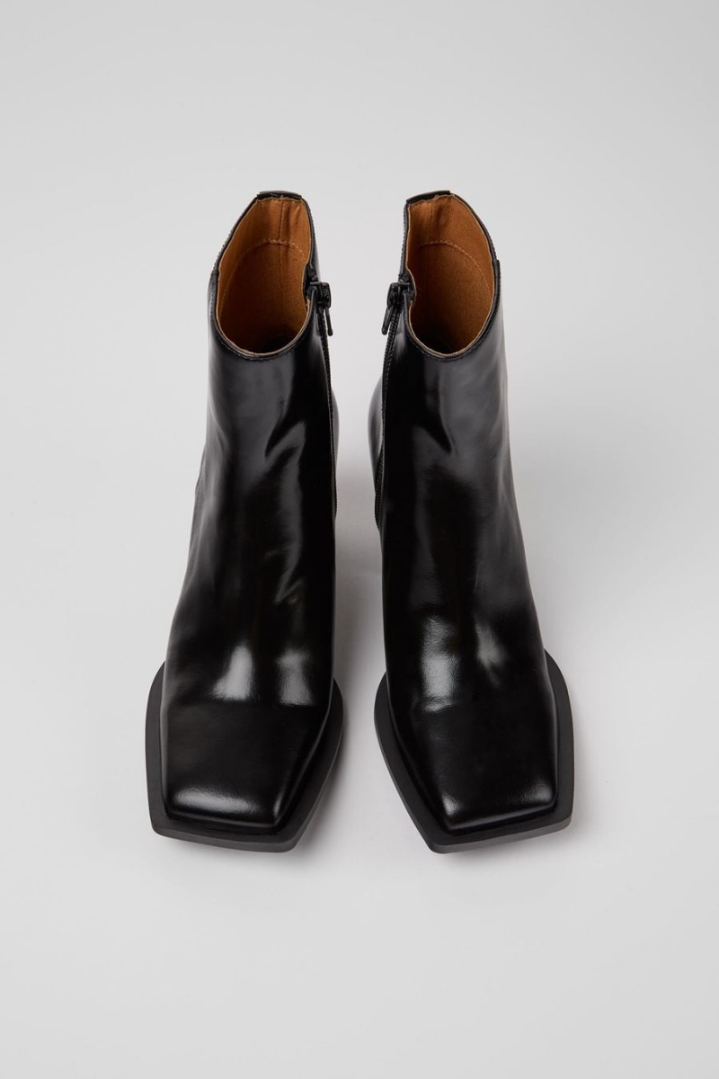 Botas Camper Karole Cuero Mujer Negras | ALGDJ-5769