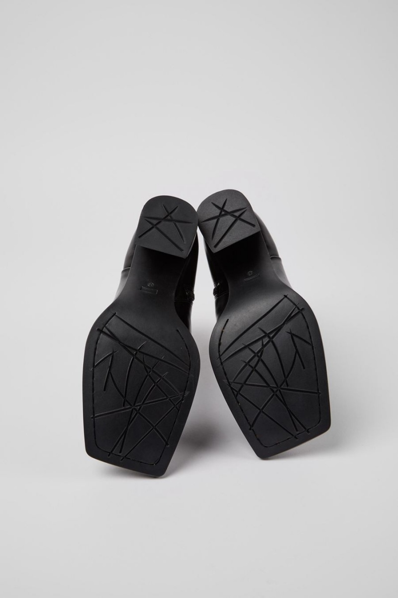 Botas Camper Karole Cuero Mujer Negras | ALGDJ-5769