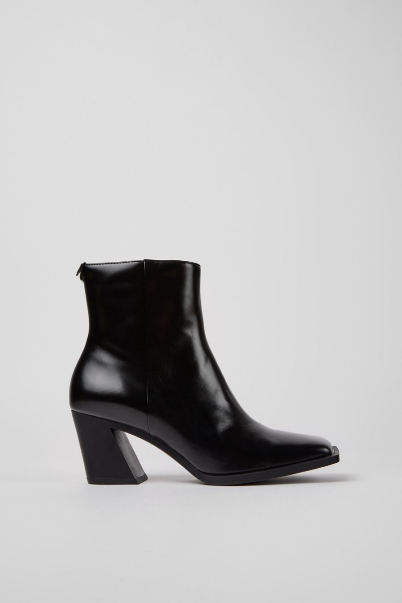 Botas Camper Karole Cuero Mujer Negras | ALGDJ-5769