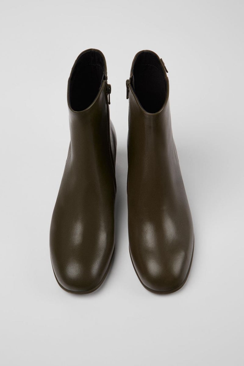 Botas Camper Katie Cuero Ankle Mujer Verde | TPGXJ-2406