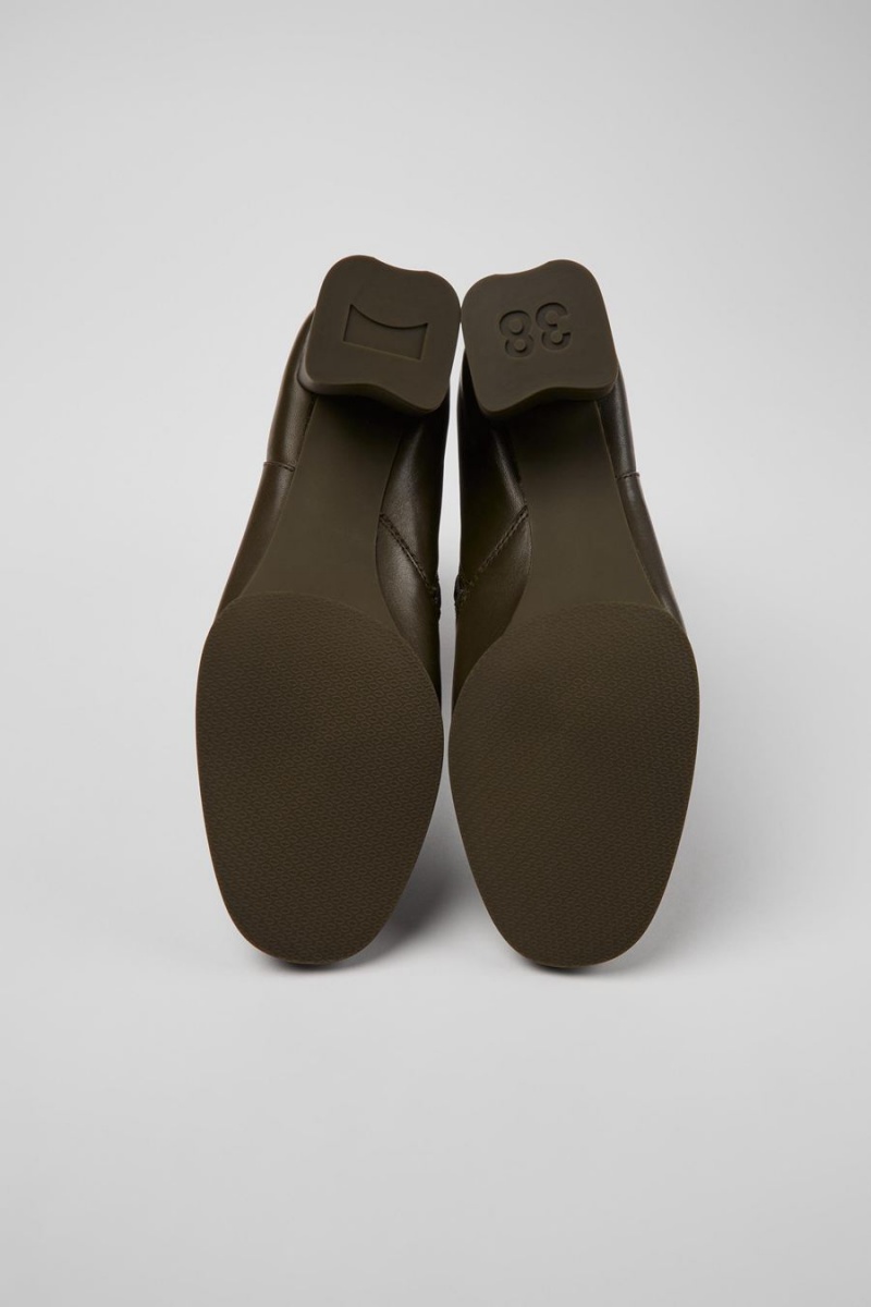 Botas Camper Katie Cuero Ankle Mujer Verde | TPGXJ-2406
