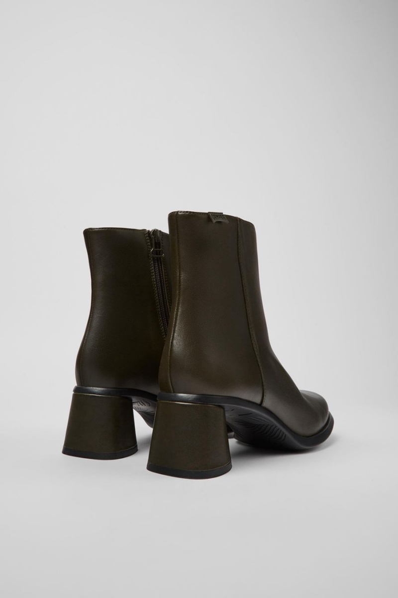 Botas Camper Kiara Cuero Recycled Pet Mujer Verde | VOQJC-3876