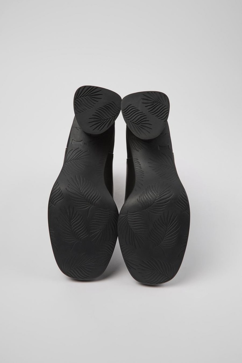 Botas Camper Kiara Cuero Recycled Pet Mujer Negras | WRDOZ-9201