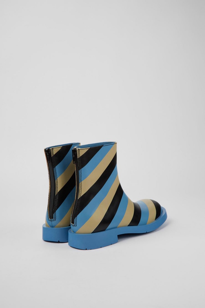Botas Camper Mil 1978 Cuero Ankle Mujer Azules | HAIXN-5032