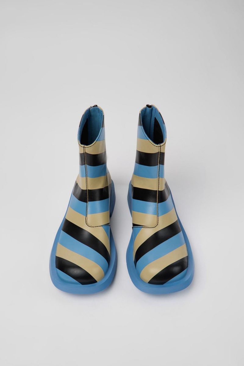 Botas Camper Mil 1978 Cuero Ankle Mujer Azules | HAIXN-5032