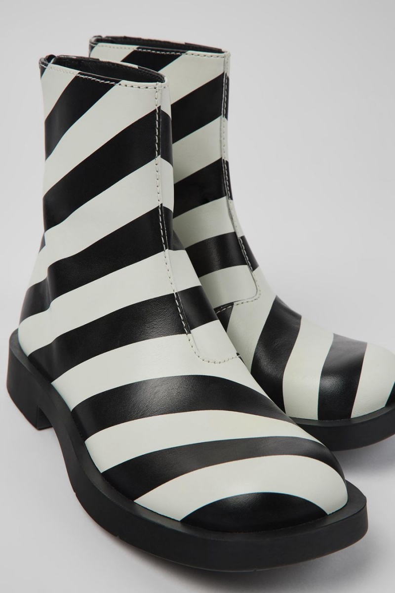 Botas Camper Mil 1978 Cuero Ankle Mujer Blancas | UKWCX-8067