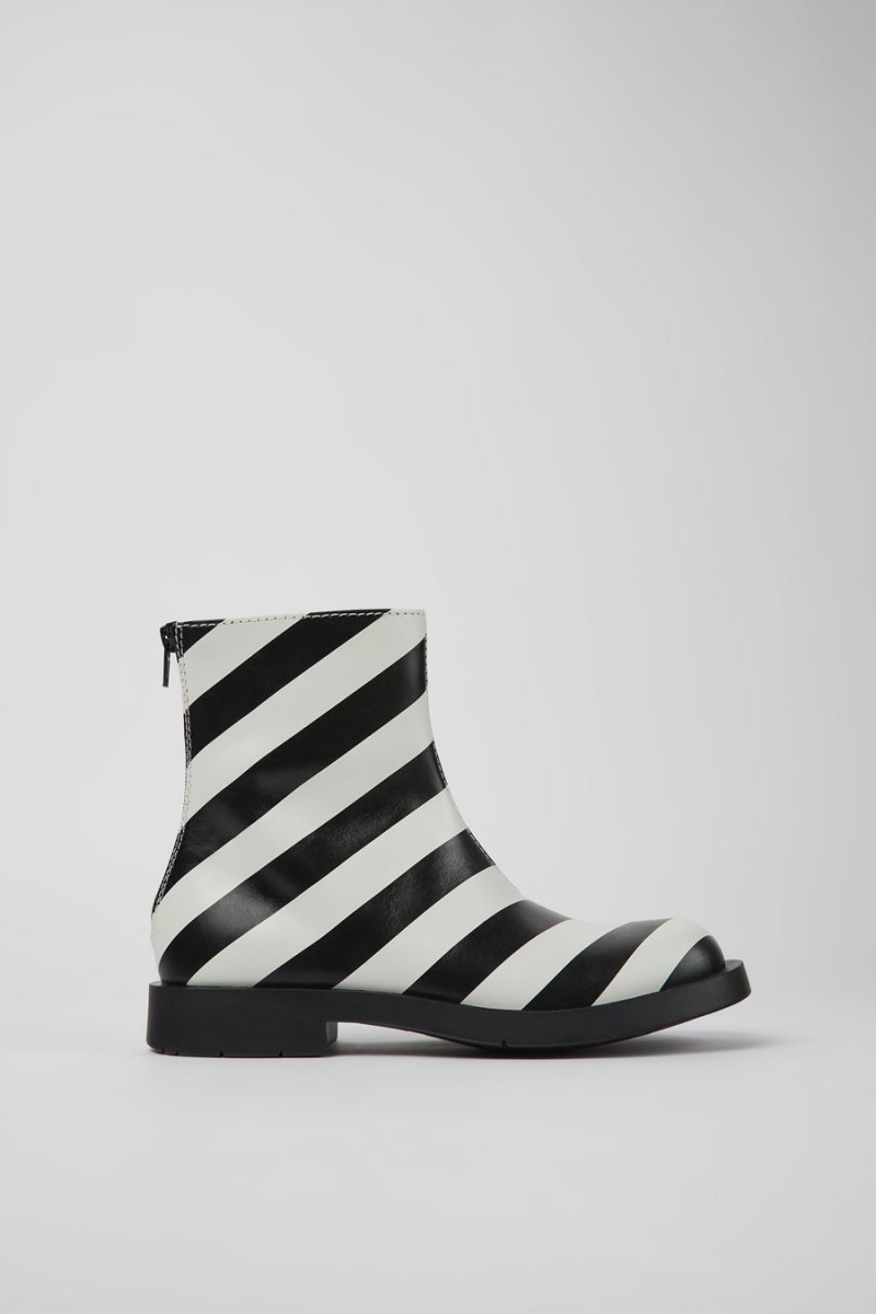 Botas Camper Mil 1978 Cuero Ankle Mujer Blancas | UKWCX-8067