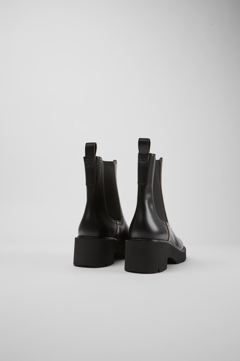 Botas Camper Milah Cuero Mujer Negras | NSTGR-6581