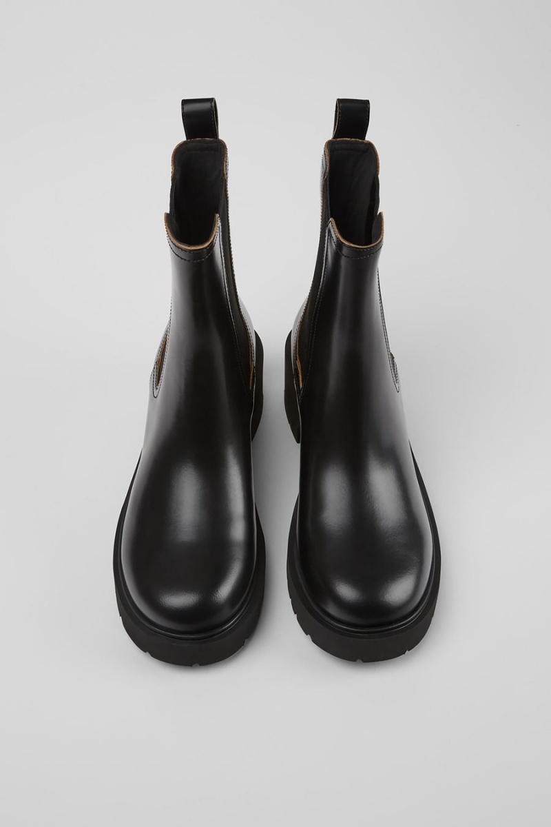 Botas Camper Milah Cuero Mujer Negras | NSTGR-6581