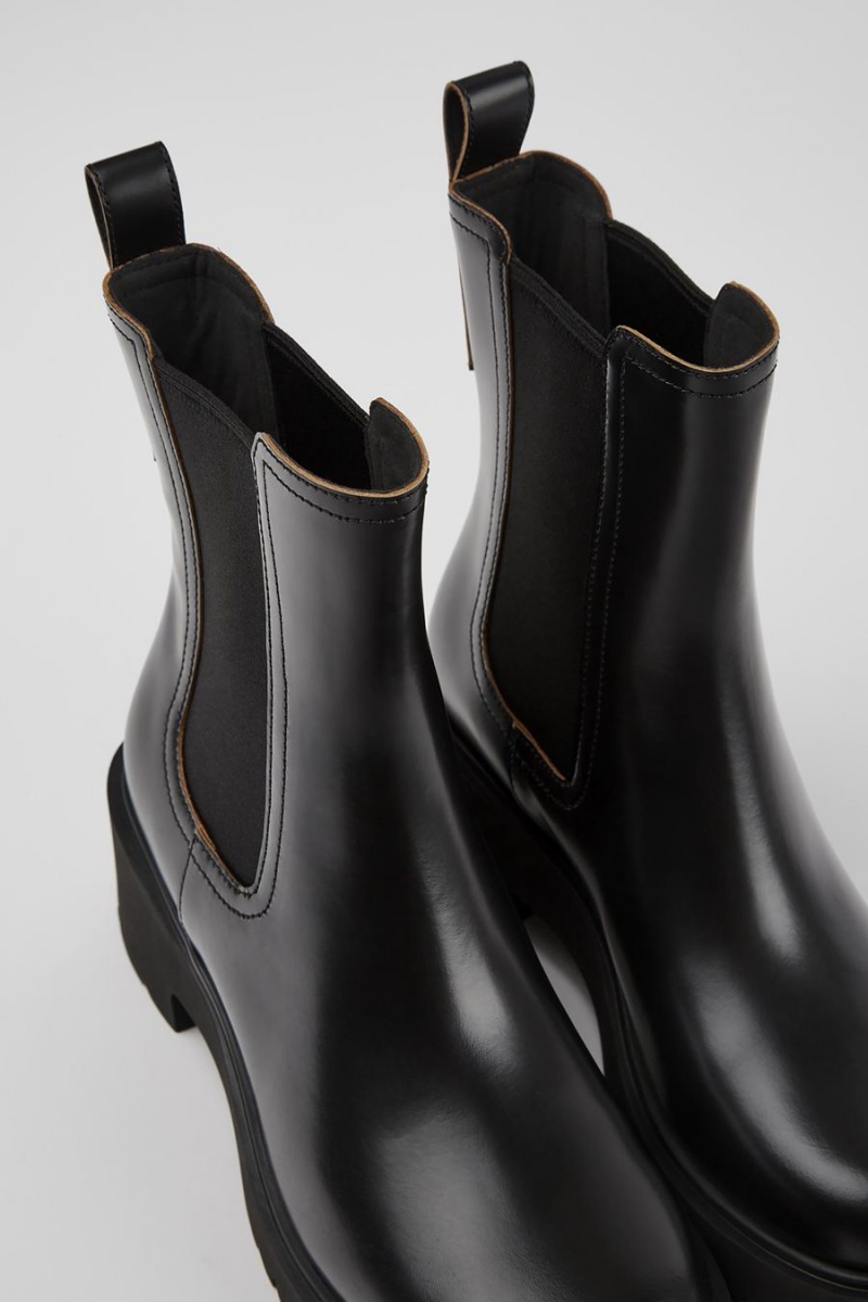 Botas Camper Milah Cuero Mujer Negras | NSTGR-6581
