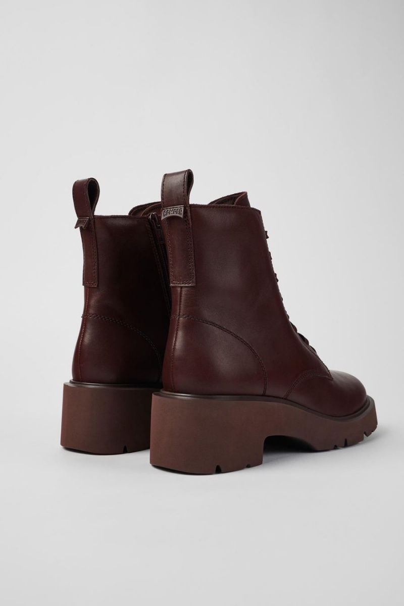 Botas Camper Milah Encaje up Mujer Burdeos | JDZMP-9365