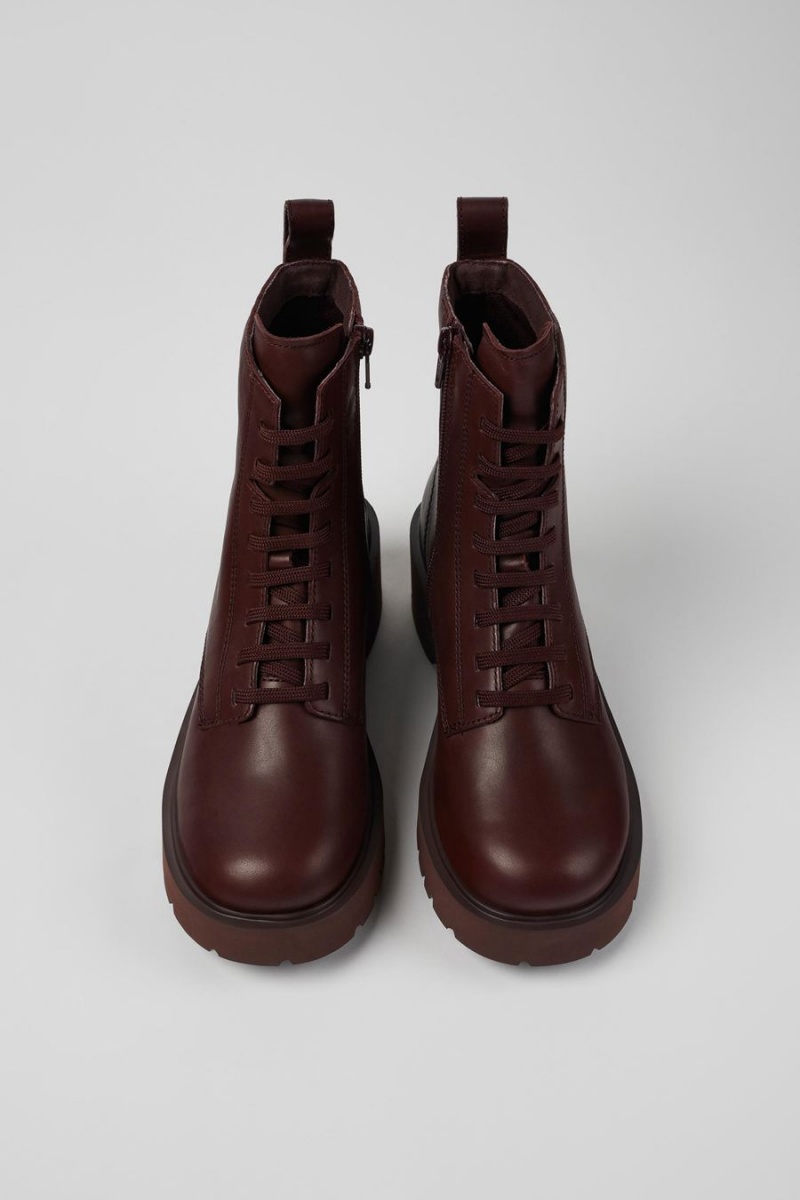 Botas Camper Milah Encaje up Mujer Burdeos | JDZMP-9365