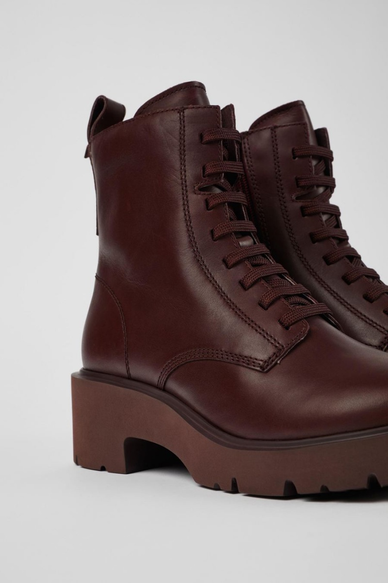 Botas Camper Milah Encaje up Mujer Burdeos | JDZMP-9365