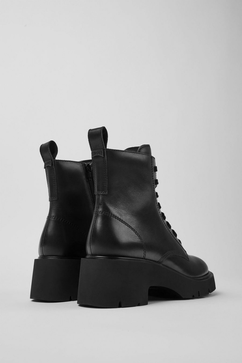 Botas Camper Milah Encaje up Mujer Negras | QCRDU-4712