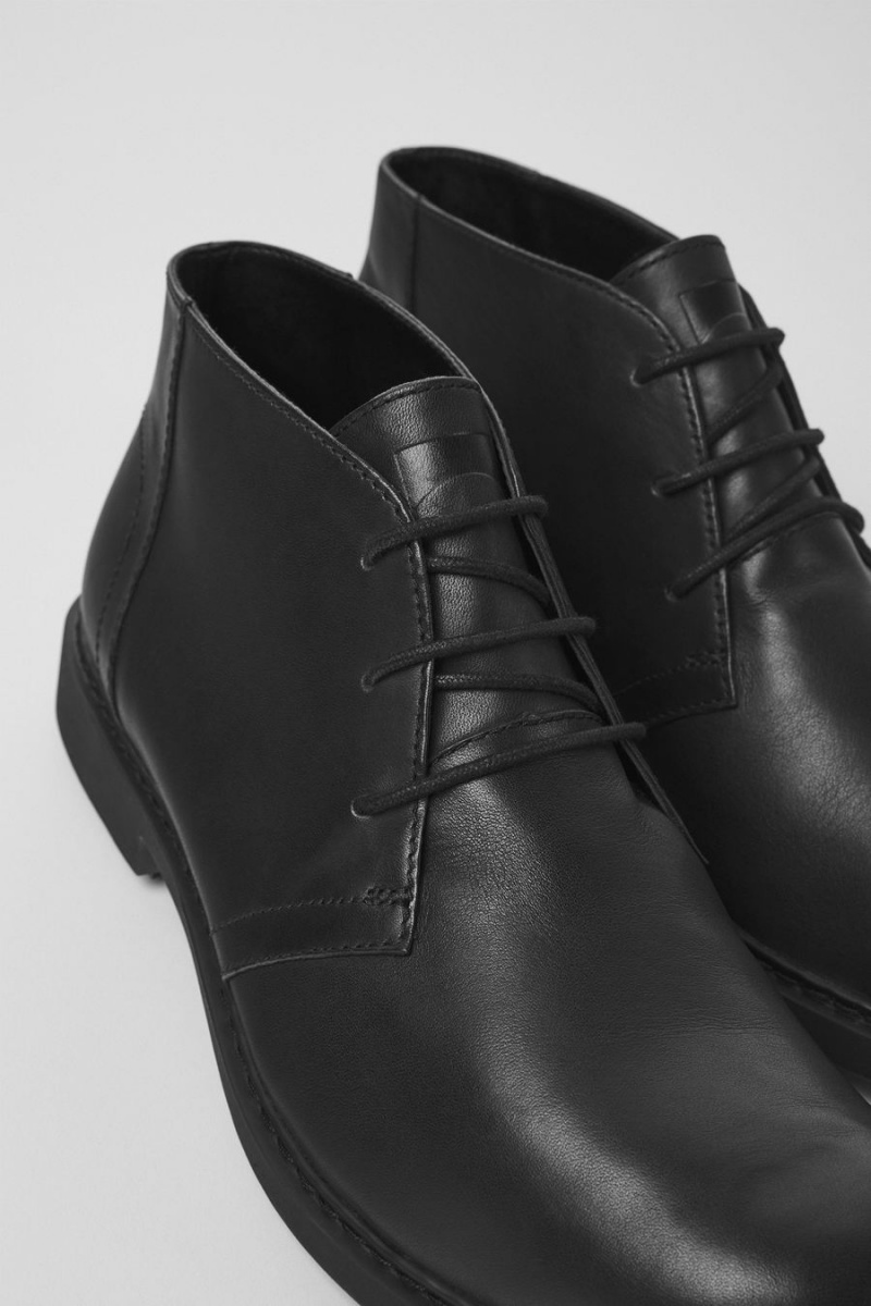 Botas Camper Neuman Ankle Hombre Negras | WXYJT-6021
