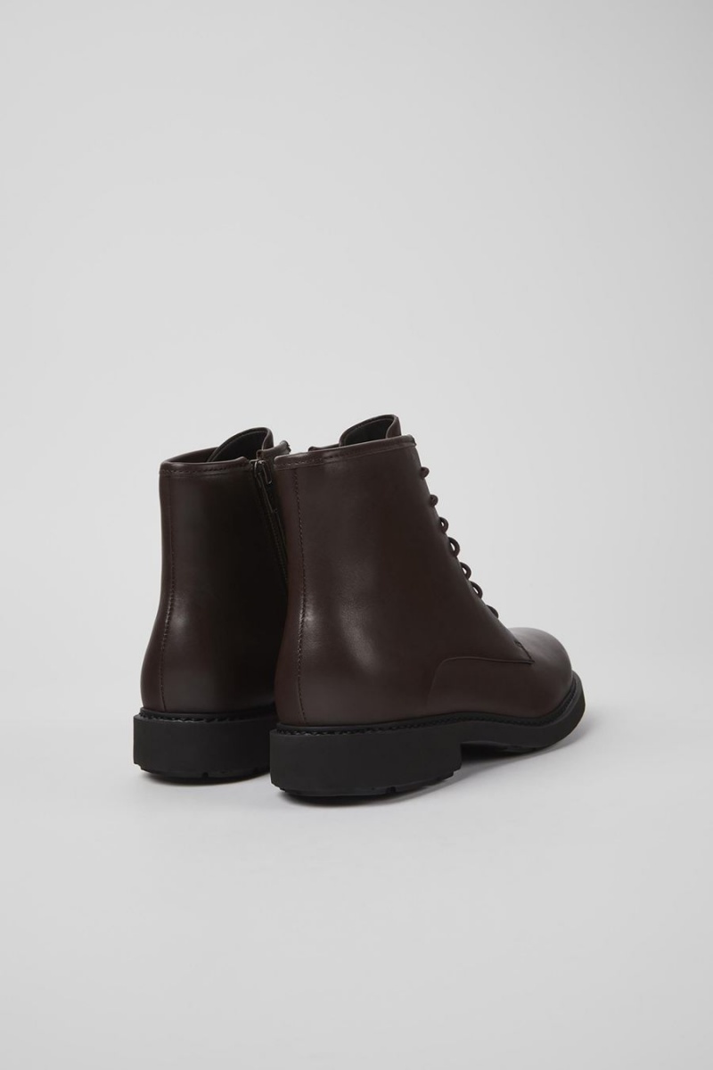 Botas Camper Neuman Cuero Ankle Mujer Marrones | GVWKY-0732