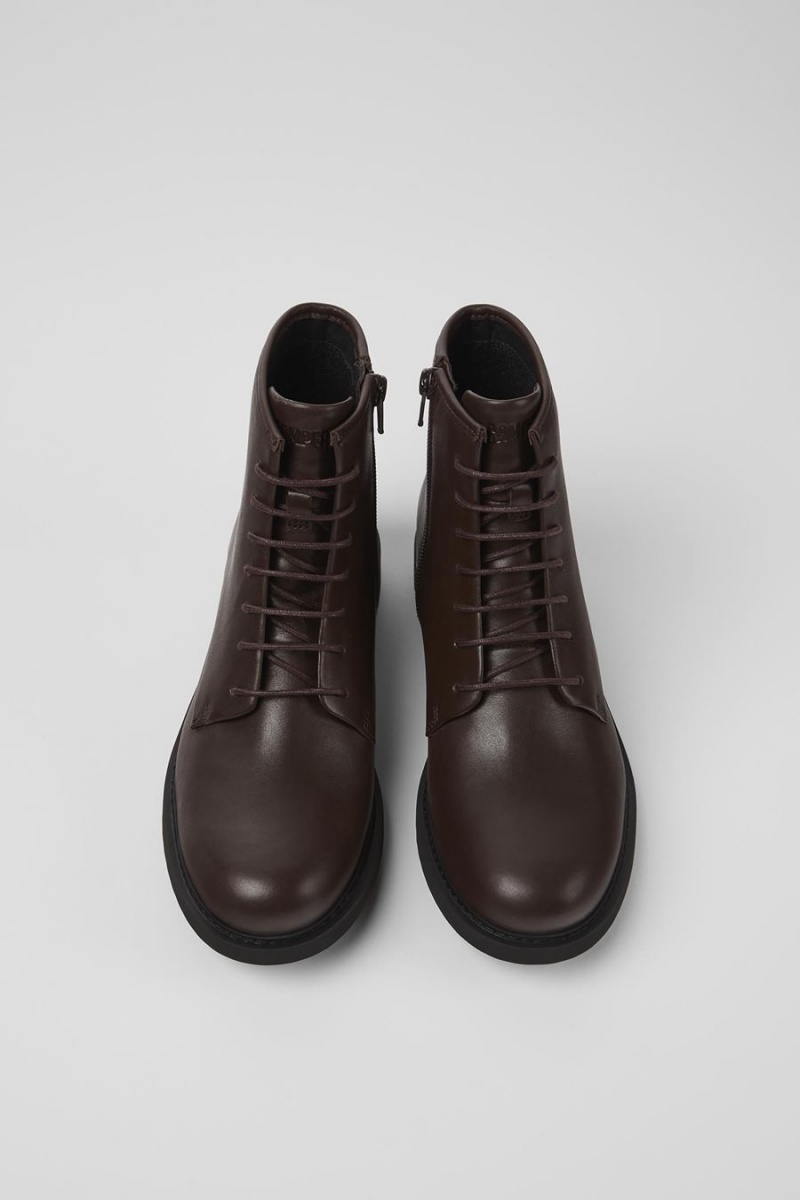 Botas Camper Neuman Cuero Ankle Mujer Marrones | GVWKY-0732