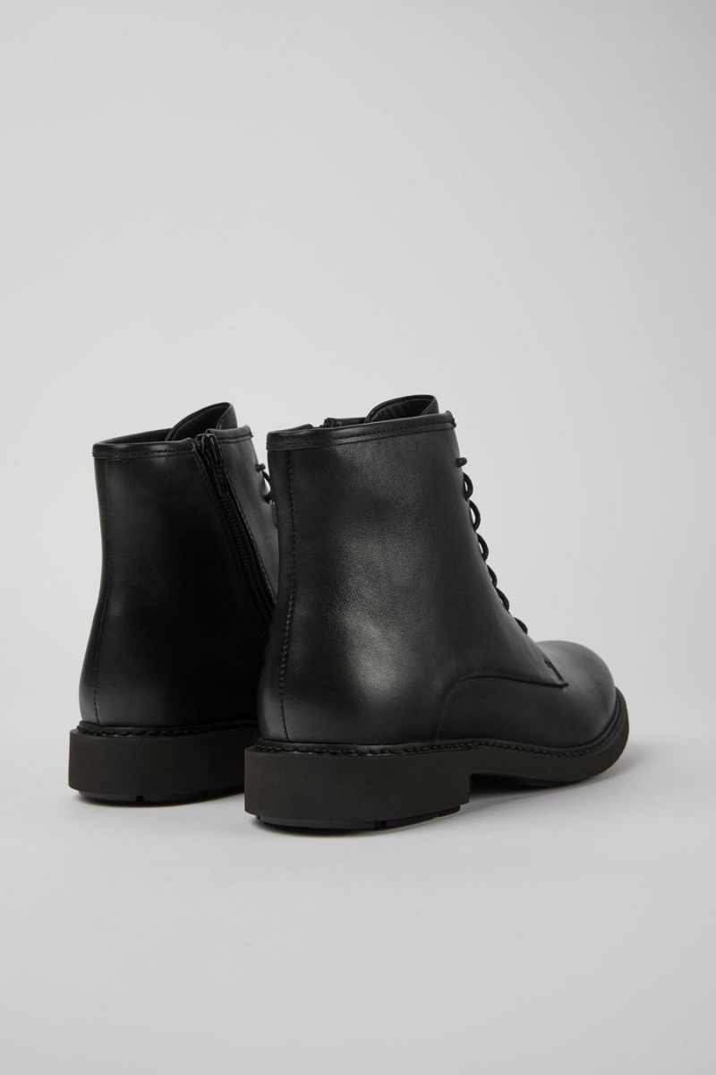 Botas Camper Neuman Smart Encaje Up Ankle Mujer Negras | AGTMF-6583