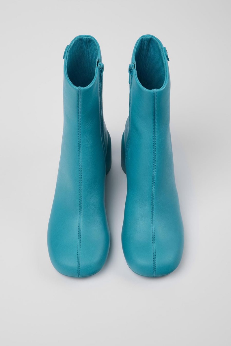 Botas Camper Niki Cuero Mujer Azules | GFDAR-7690