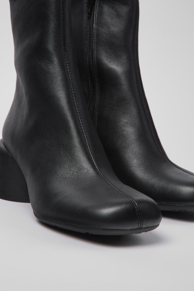 Botas Camper Niki Cuero Mujer Negras | NQIDE-9647
