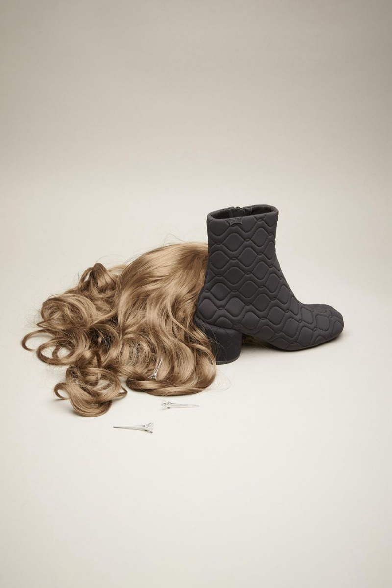 Botas Camper Niki Textil Mujer Negras | HVMLW-0845