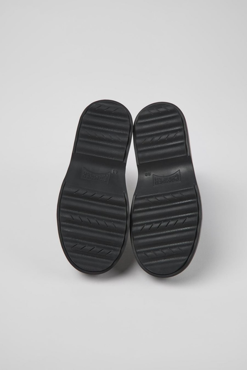 Botas Camper Norte Cuero Chelsea Niña Negras | GRCVN-7830