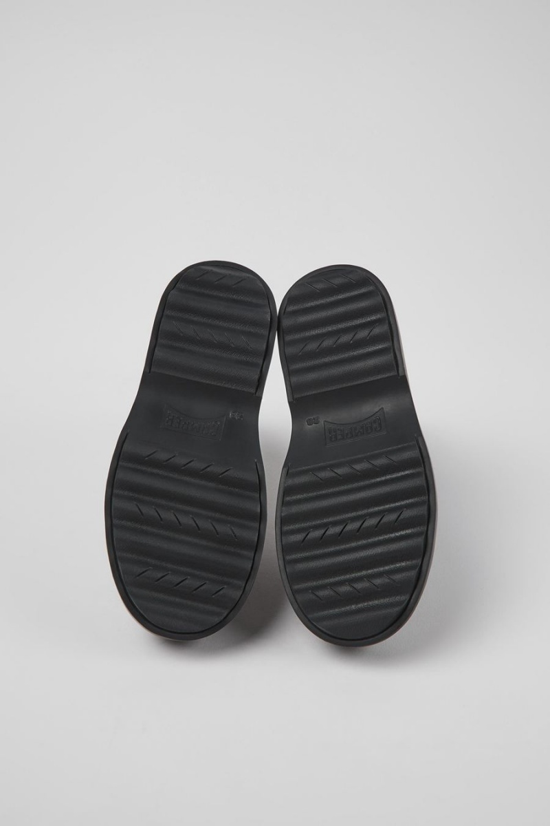 Botas Camper Norte Cuero Chelsea Niño Burdeos | ZFXHY-3602