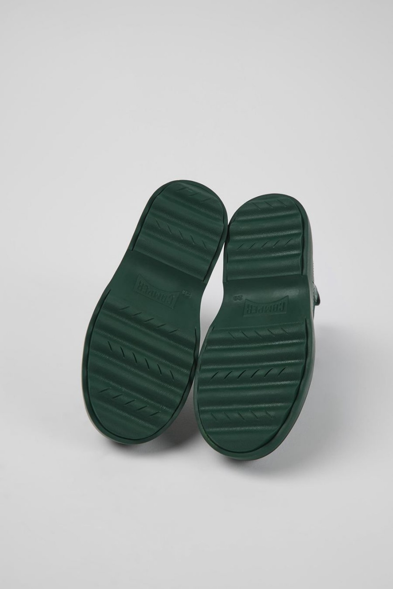 Botas Camper Norte Cuero Chelsea Niño Verde | UCGER-0745