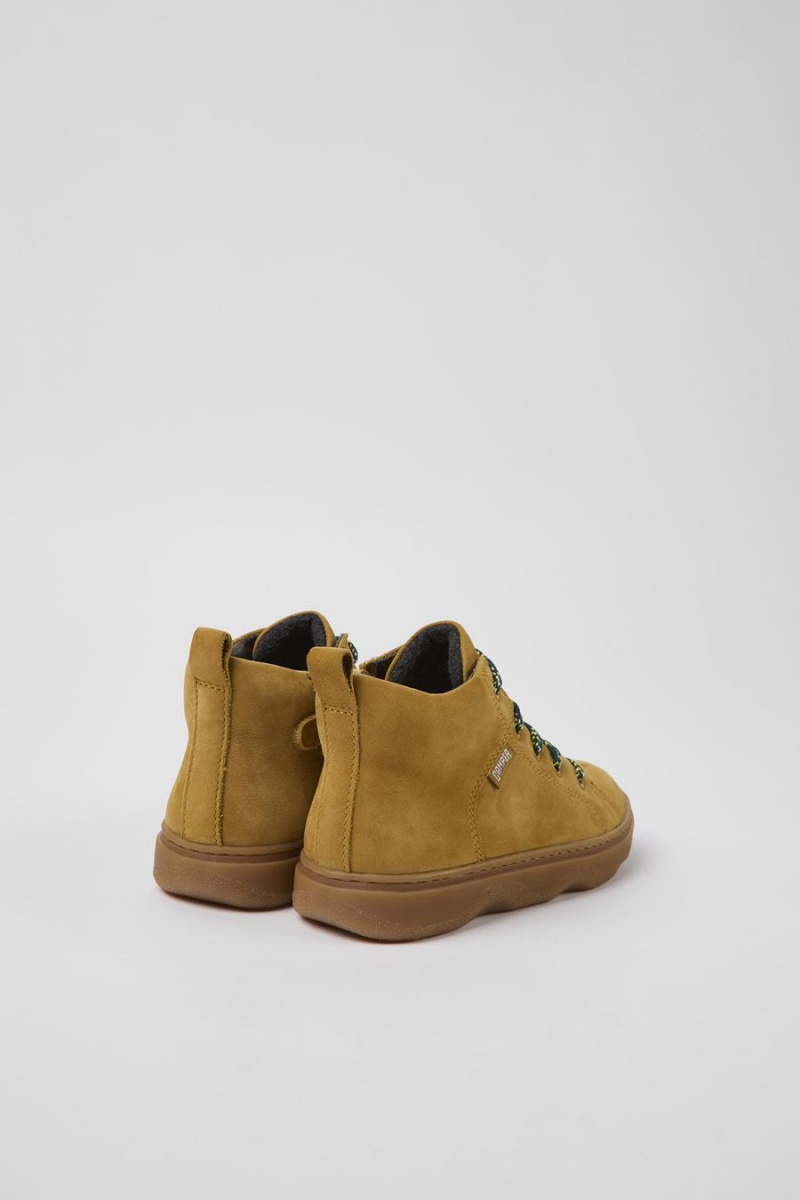 Botas Camper Nubuck Ankle Niño Marrones | DXJBV-5360