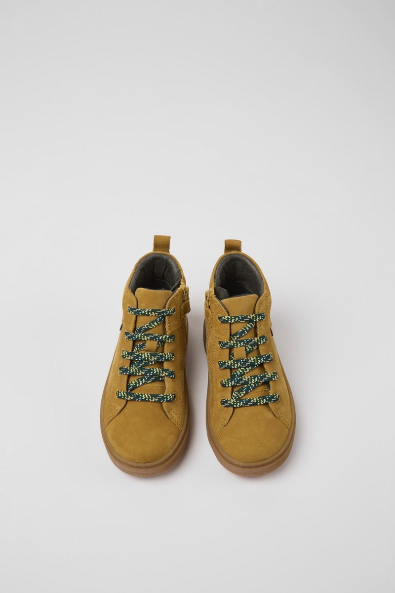 Botas Camper Nubuck Ankle Niño Marrones | DXJBV-5360