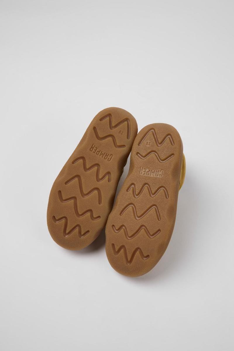Botas Camper Nubuck Ankle Niño Marrones | DXJBV-5360