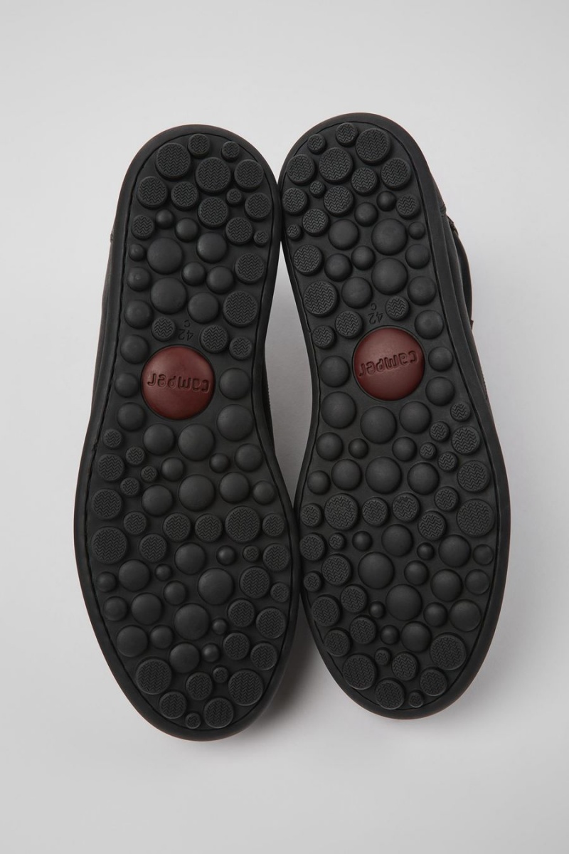 Botas Camper Pelotas Vegetable Tanned Cuero Hombre Negras | LUHZI-4681