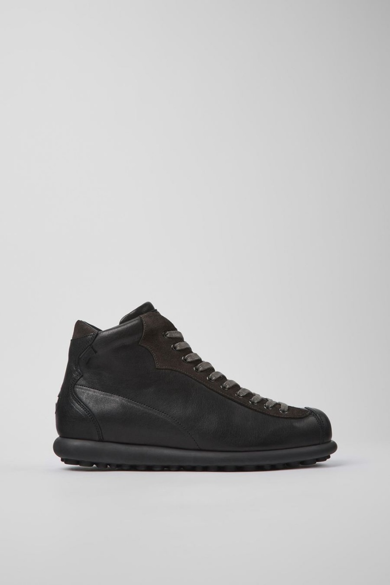 Botas Camper Pelotas Vegetable Tanned Cuero Hombre Negras | LUHZI-4681
