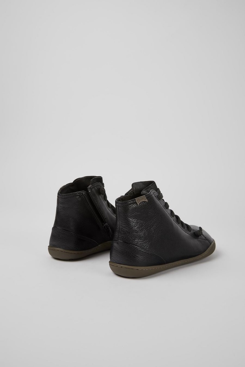 Botas Camper Peu Ankle Mujer Negras | CFEUD-0318