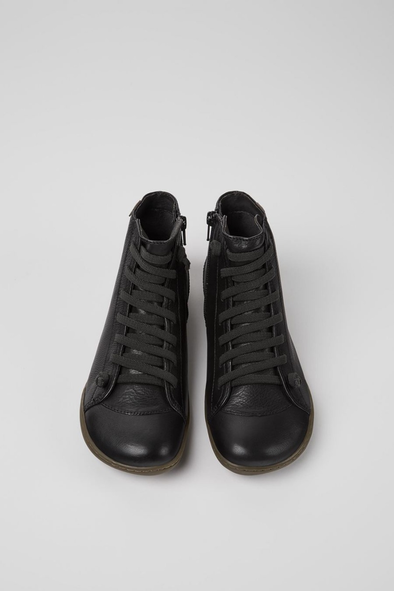 Botas Camper Peu Ankle Mujer Negras | CFEUD-0318