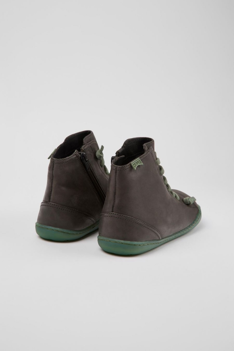 Botas Camper Peu Cuero Ankle Mujer Gris | TKNIS-4306