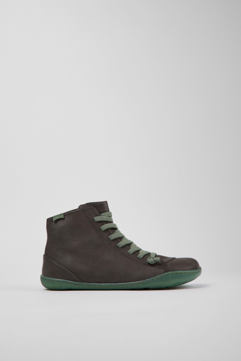 Botas Camper Peu Cuero Ankle Mujer Gris | TKNIS-4306