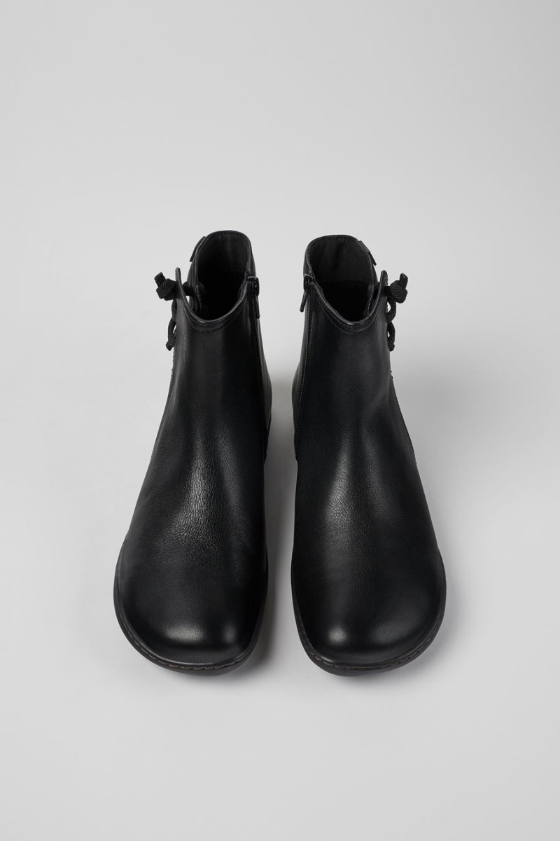 Botas Camper Peu Cuero Ankle Mujer Negras | BAVWC-6278