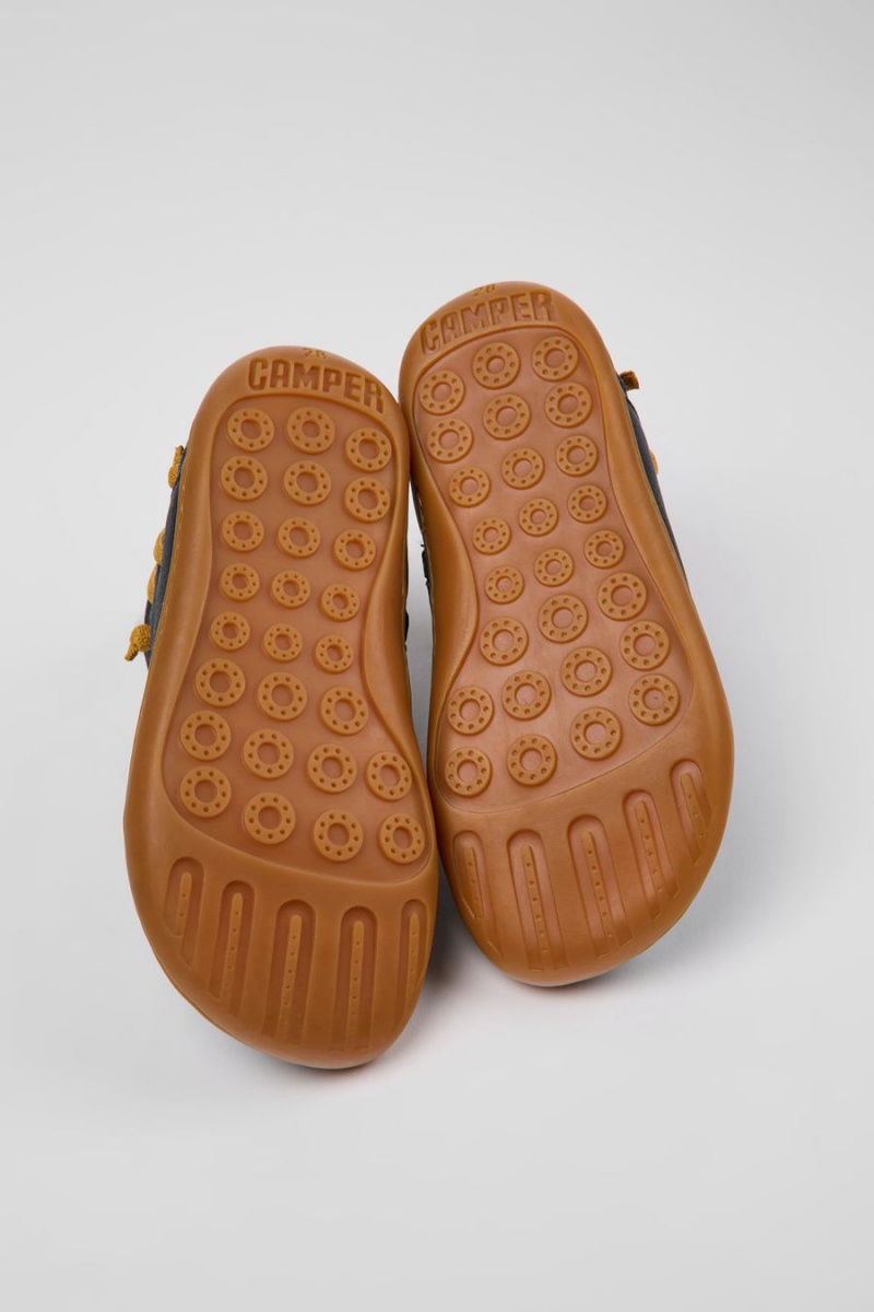 Botas Camper Peu Cuero Ankle Niña Azul Marino | XYMOJ-7248