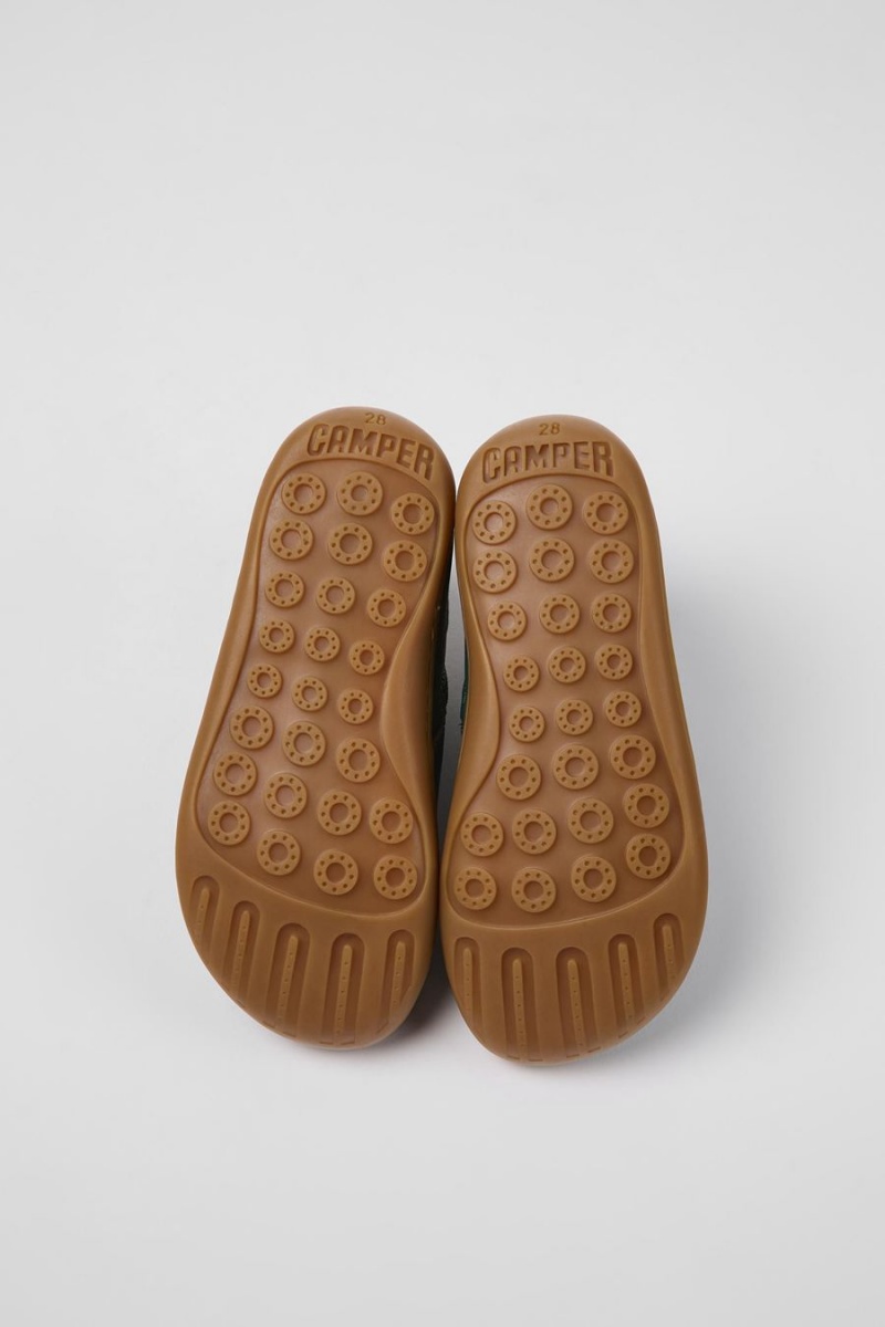 Botas Camper Peu Cuero Ankle Niña Verde | FODCU-6485