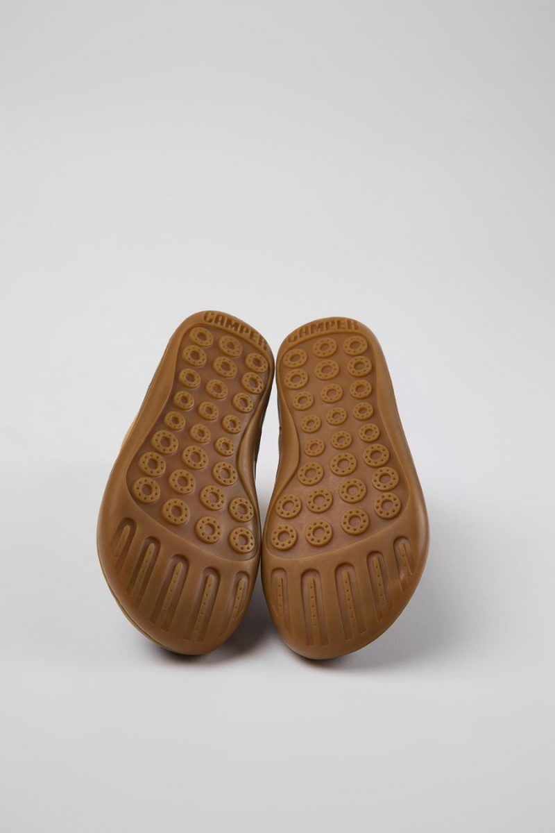 Botas Camper Peu Cuero Ankle Niño Marrones | ACBZH-9485