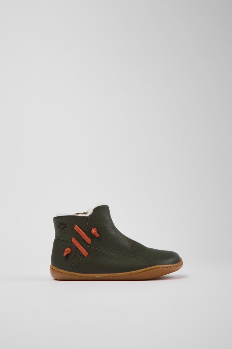 Botas Camper Peu Niña Negras | RCMNY-3624