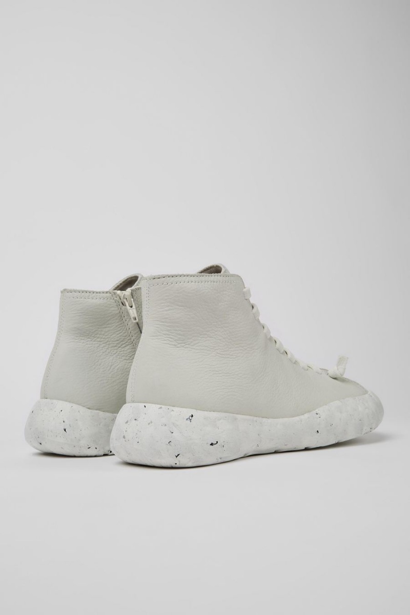 Botas Camper Peu Stadium Non-dyed Cuero Ankle Hombre Blancas | JMWLB-2356