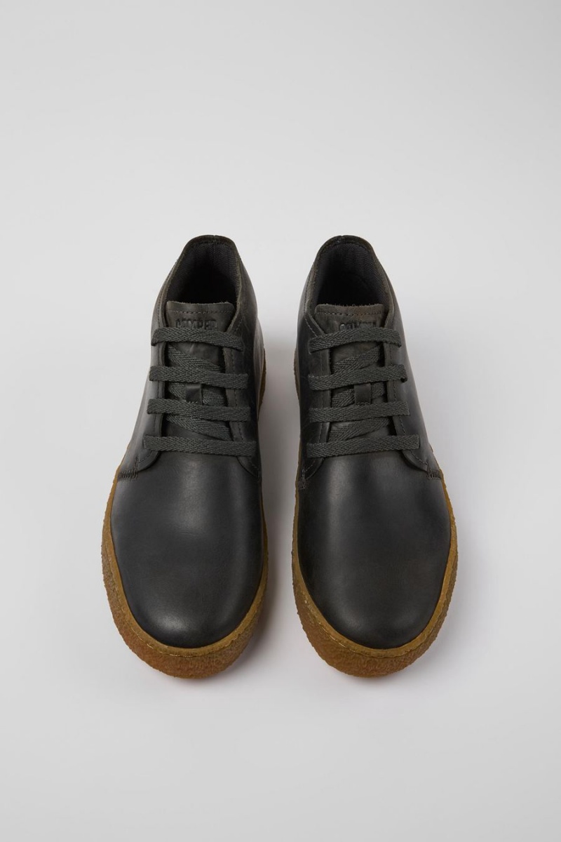 Botas Camper Peu Terreno Cuero Hombre Gris | QZICG-8714