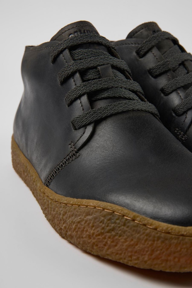 Botas Camper Peu Terreno Cuero Hombre Gris | QZICG-8714