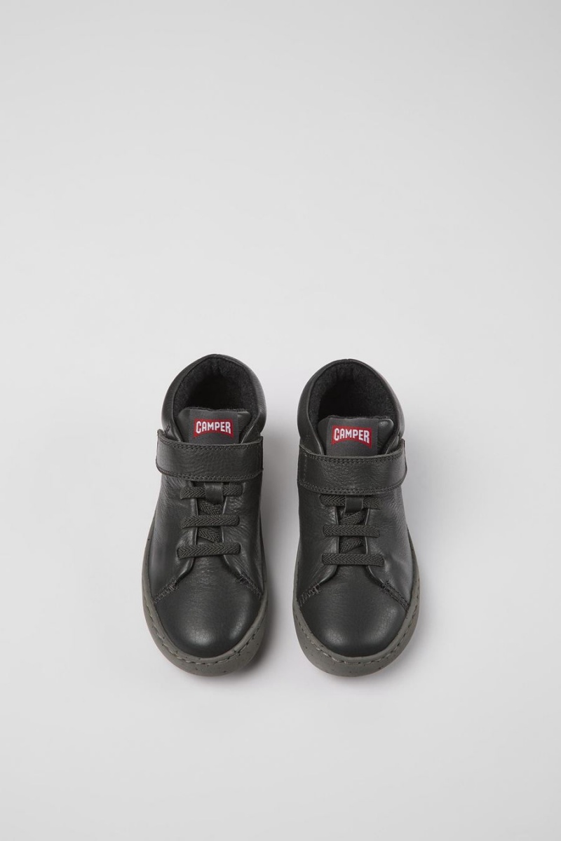 Botas Camper Peu Touring Cuero Ankle Niño Gris | COUDQ-5124