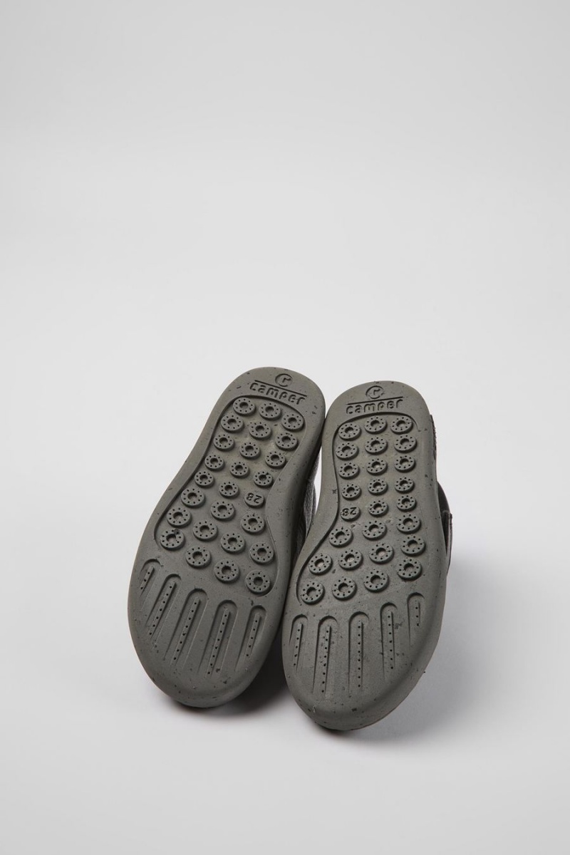 Botas Camper Peu Touring Cuero Ankle Niño Gris | COUDQ-5124