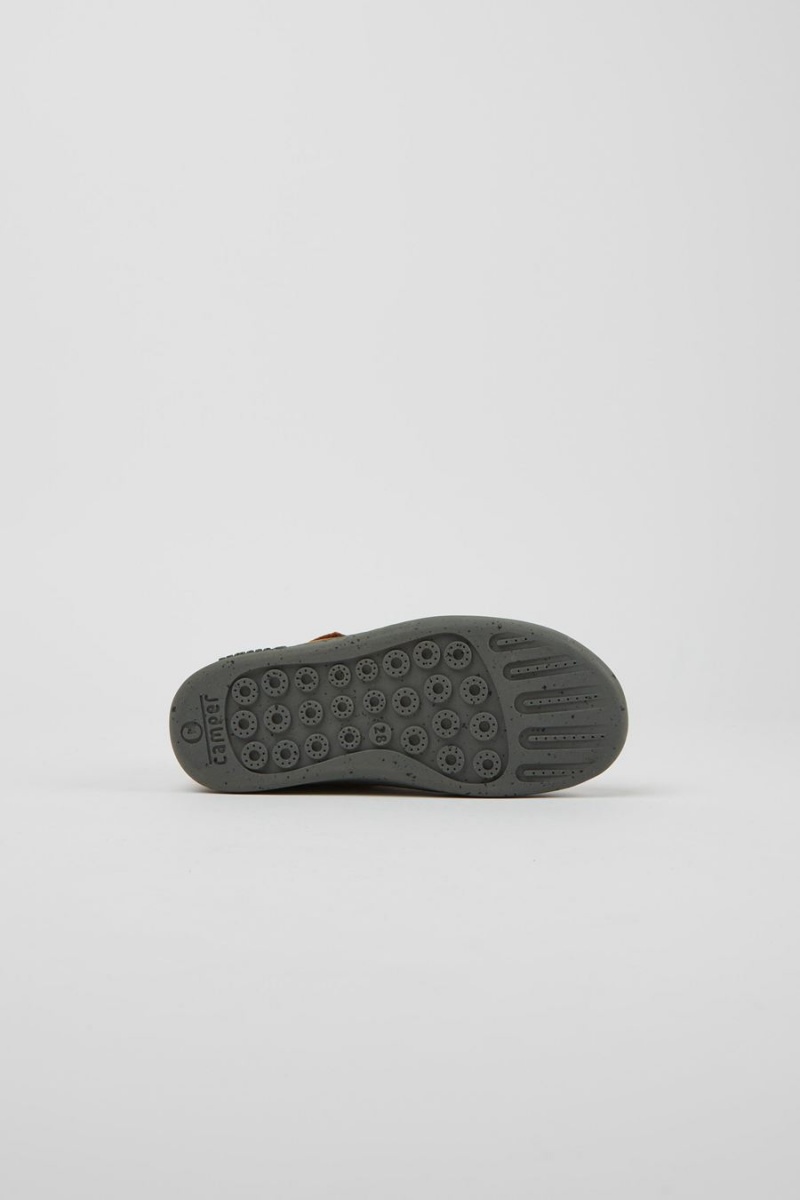 Botas Camper Peu Touring Nubuck Niño Marrones | VNYUD-9831